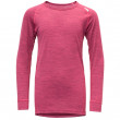 Dětské triko Devold Breeze Junior Shirt růžová Watermelon Melange