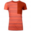 Жіноча функціональна футболка Ortovox W's 185 Rock'N'Wool Short Sleeve помаранчевий