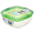 Box na potraviny Sistema Salad + Sandwich TO GO 1,63L zelená