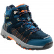 Dětské trekové boty Elbrus Penaz mid wp jr modrá NAVY/PEACOCK BLUE/BLACK/ORANGE