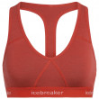 Podprsenka Icebreaker Women's Sprite Racerback Bra červená/bílá Fire