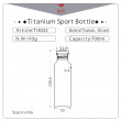 Láhev Keith Titanium Sport Bottle 700 ml