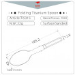Ложка Keith Titanium Folding Titanium Spoon
