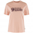 Жіноча футболка Fjällräven Lush Logo T-shirt W світло-рожевий