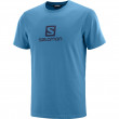 Pánské triko Salomon Coton Logo Ss Tee M světle modrá Fjord Blue