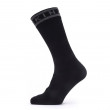 Непромокаючі шкарпетки SealSkinz Waterproof Warm Weather Mid Length with Hydrostop чорний/сірий
