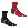 Жіночі шкарпетки Regatta Ladies 2pk Sock чорний/червоний
