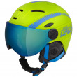 Dětská lyžařská přilba Etape Rider Pro zelená limeta/modrá mat