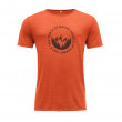 Чоловіча функціональна футболка Devold Leira Merino 130 Tee Man помаранчевий