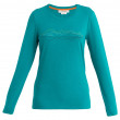 Жіноча функціональна футболка Icebreaker W Mer Central Classic LS Tee Icebreaker зелений