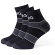 Чоловічі шкарпетки Warg Trail Low Wool 3-pack чорний/зелений