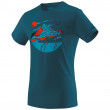 Чоловіча футболка Dynafit Artist Series Co T-Shirt M 2021 синій/помаранчевий