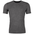 Чоловіча футболка Ortovox 120 Cool Tec Clean Ts M сірий/чорний