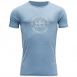 Pánské triko Devold Original Man Tee světle modrá Glacier Melange