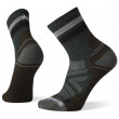 Чоловічі шкарпетки Smartwool Hike Light Cushion Striped Mid Crew сірий/коричневий