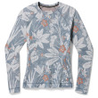 Жіноча функціональна футболка Smartwool W Classic Thermal Merino BL Crew Boxed 2023 блакитний Winter Sky Floral