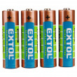 Baterie alkalické AA Extol Ultra+ 4ks