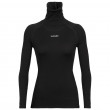 Жіноча функціональна футболка Icebreaker Merino LS Roll Neck чорний