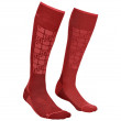Жіночі шкарпетки Ortovox W's Ski Compression Socks бордовий Dark Blood