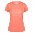 Жіноча футболка Regatta Womens Fingal VI světle oranžová