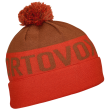 Шапка Ortovox Bobble Knit Beanie помаранчевий Hot Orange