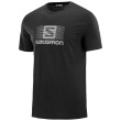 Pánské triko Salomon Blend Logo SS Tee M černá Black