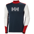 Чоловіча функціональна футболка Helly Hansen Lifa Merino Midw Logo білий/синій Offwhite