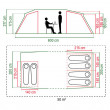 Сімейний намет Coleman MacKenzie 6 Blackout