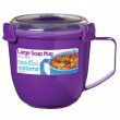 Hrnek Sistema Microwave Large Soup Mug Color fialová