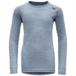 Dětské triko Devold Breeze Junior Shirt šedá Glacier Melange