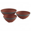 Набір мисок Outwell Collaps Bowl Set коричневий terracotta