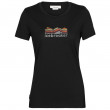 Жіноча футболка Icebreaker Tech Lite II SS Tee Mountain Geology чорний