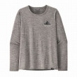 Жіноча футболка Patagonia W's L/S Cap Cool Daily Graphic Shirt - Lands сірий