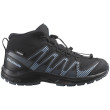 Дитячі черевики Salomon Xa Pro V8 Mid Waterproof чорний/синій Black / Neptune. / Alaskan Blue