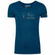 Жіноча функціональна футболка Ortovox W's 140 Cool Vintage Badge T-Shirt синій
