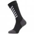 Nepromokavé ponožky Sealskinz WP All Weather Mid Hydrostop černá/šedá Black / Grey / White