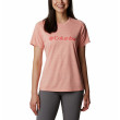 Жіноча футболка Columbia W Zero Rules Graphic Crew рожевий
