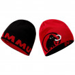 Шапка Mammut Logo Beanie чорний/червоний black