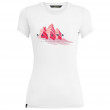 Жіноча футболка Salewa Lines Graphic Dry W T-Shirt. білий/червоний
