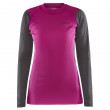 Жіноча функціональна футболка Craft Core Warm Baselayer Ls чорний/рожевий