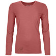 Жіноча футболка Ortovox 185 Merino Logo Spray Ls W рожевий