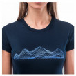 Жіноча функціональна футболка Sensor Merino Active Pt Mountains Deep Blue