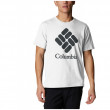 Чоловіча футболка Columbia Columbia Trek™ Logo Short Sleeve білий