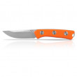 Nůž Acta Non Verba P200 Mk.II Stonewash, plain edge, orange grip, leather sheath oranžová Orange - Stonewash