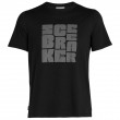Чоловіча футболка Icebreaker Central SS Tee Type Stack чорний