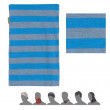 Šátek Sensor Tube Merino Wool šedá/pruhy modrá pruhy
