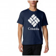 Чоловіча футболка Columbia Columbia Trek™ Logo Short Sleeve синій