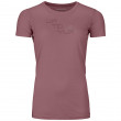 Жіноча футболка Ortovox 185 Merino Tangram Logo Ts W рожевий