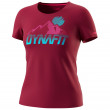 Жіноча функціональна футболка Dynafit Transalper Graphic S/S Tee W бордовий