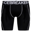 Pánské boxerky Icebreaker Mens Anatomica Zone Long Boxers černá Black